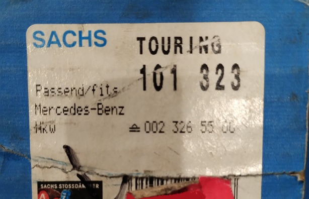 AMORTYZATOR TYLNI 101323 SACHS 0023265500 MERCEDES SK MK NG - Shock absorber: picture 2 AMORTYZATOR TYLNI 101323 SACHS 0023265500 MERCEDES SK MK NG - Shock absorber: picture 2