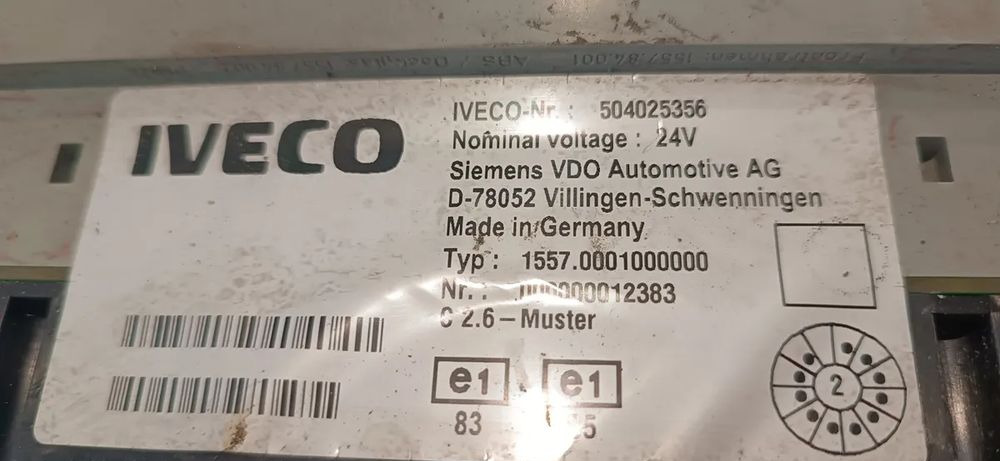 Zegary Licznik IVECO STRALIS 504025356 - Electrical system for Truck: picture 2 Zegary Licznik IVECO STRALIS 504025356 - Electrical system for Truck: picture 2