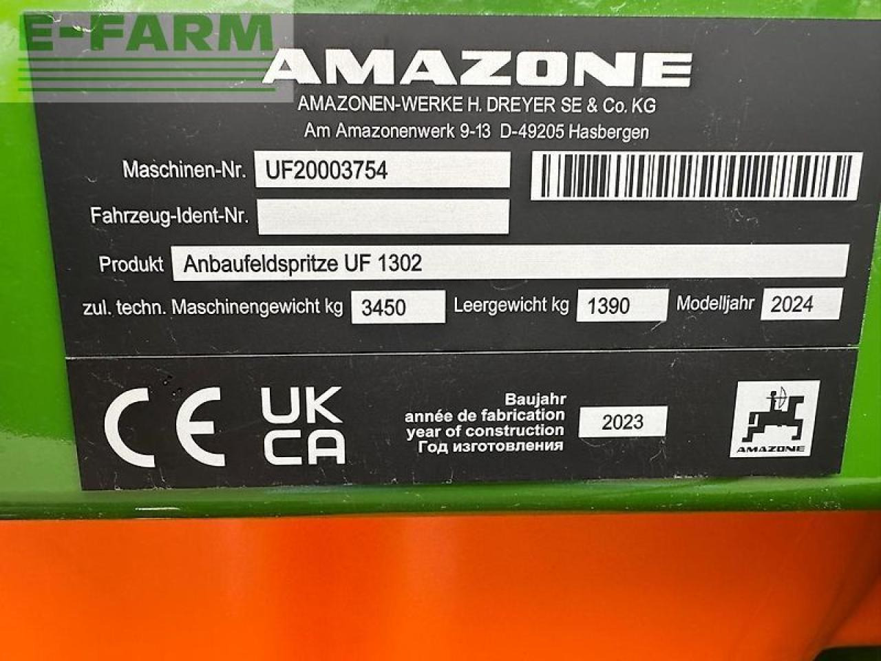 Trailed sprayer Amazone uf 1302: picture 13