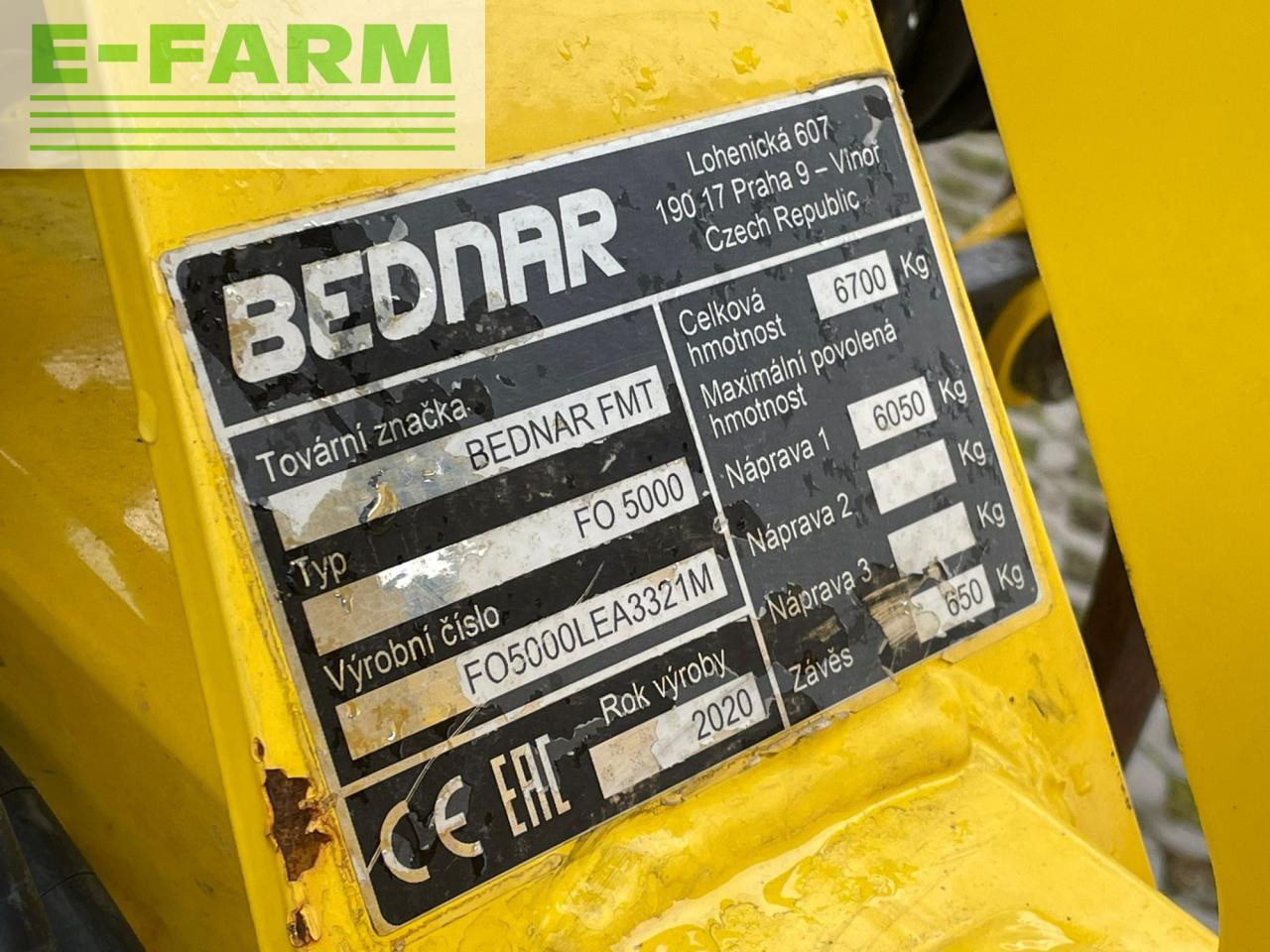 Cultivator Bednar Fenix FO 5000: picture 7