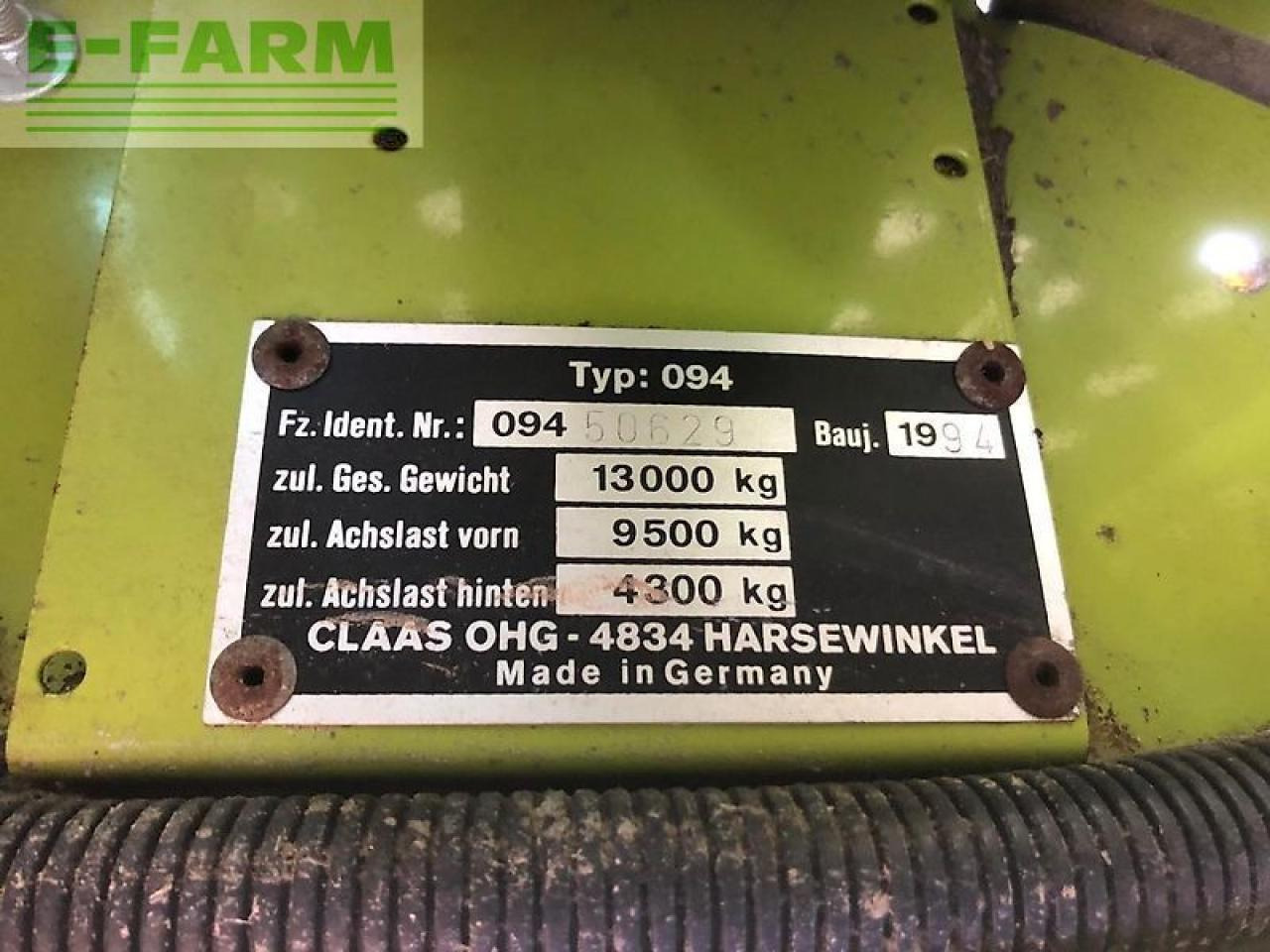 Combine harvester CLAAS mega 208: picture 33