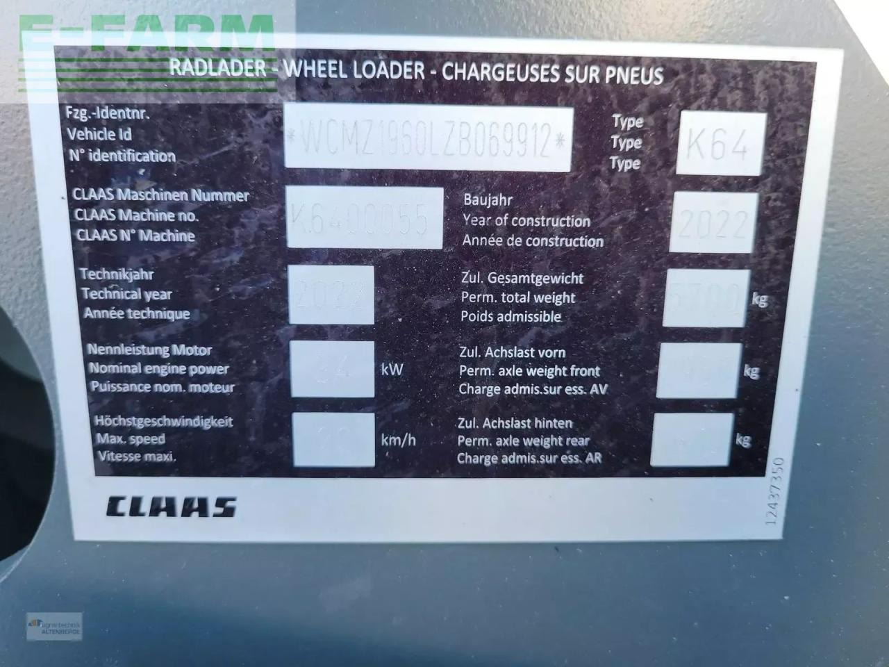 Mini excavator CLAAS torion 530: picture 14