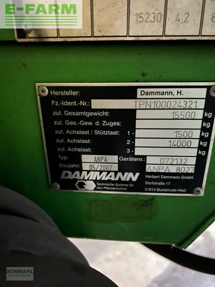 Dammann anpa 8027 - Trailed sprayer: picture 5 Dammann anpa 8027 - Trailed sprayer: picture 5