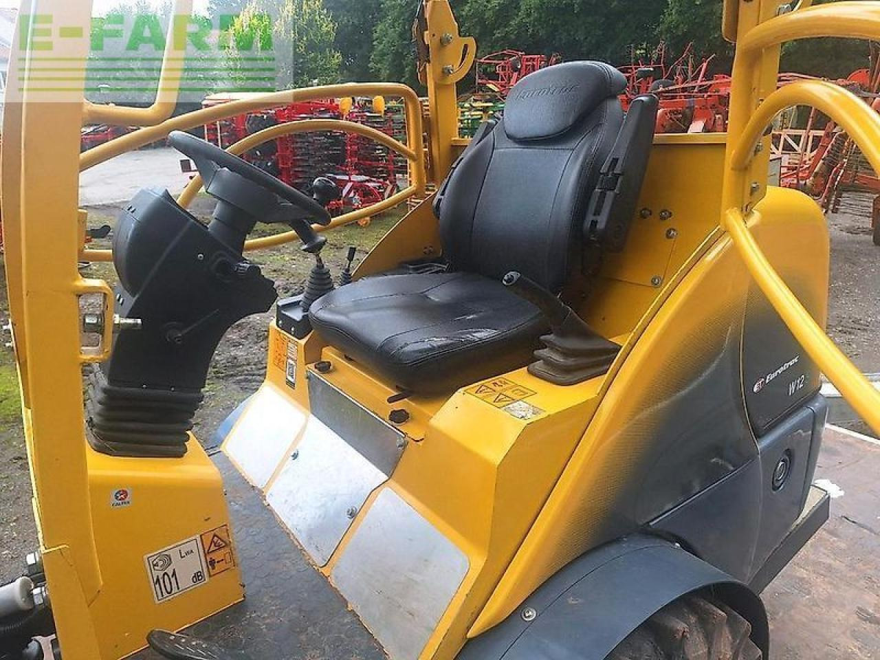 Mini excavator Eurotrac w12s-2 hoflader radlader lader euroaufnahme 820/w12s: picture 6