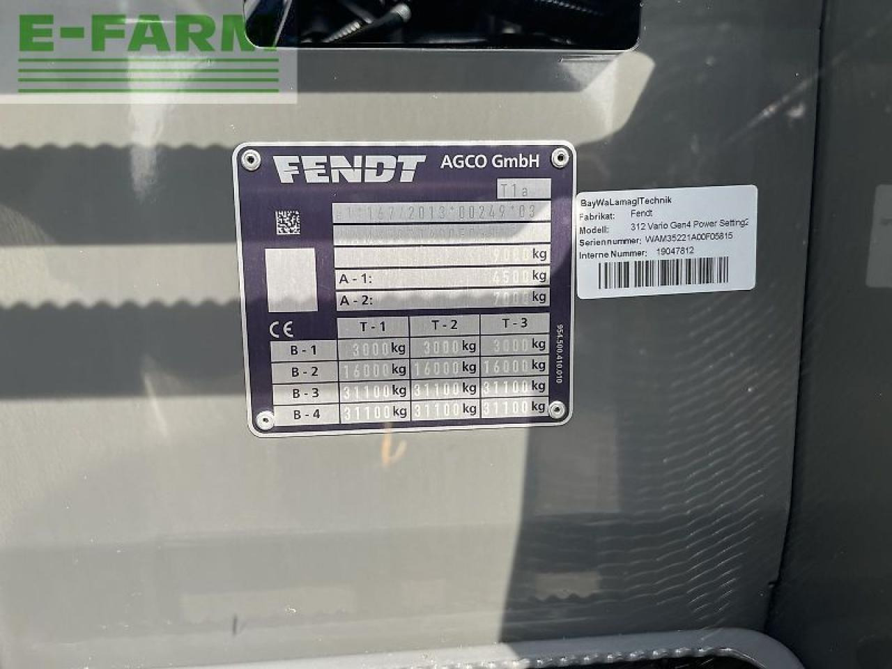 Farm tractor Fendt 312 vario gen4 power setting2 Power: picture 19