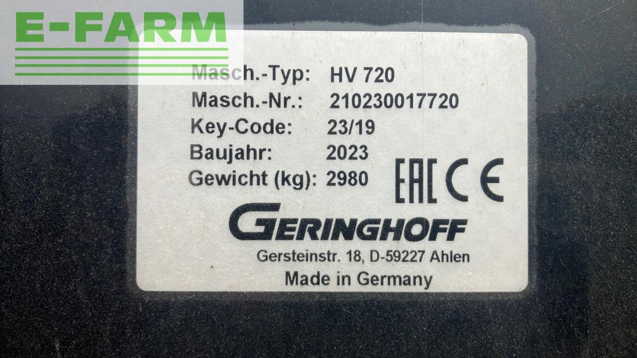 Grain header Geringhoff HV 720: picture 9