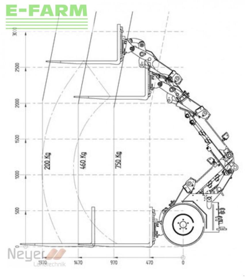 Compact loader, Telescopic wheel loader Giant g1100 tele: picture 6