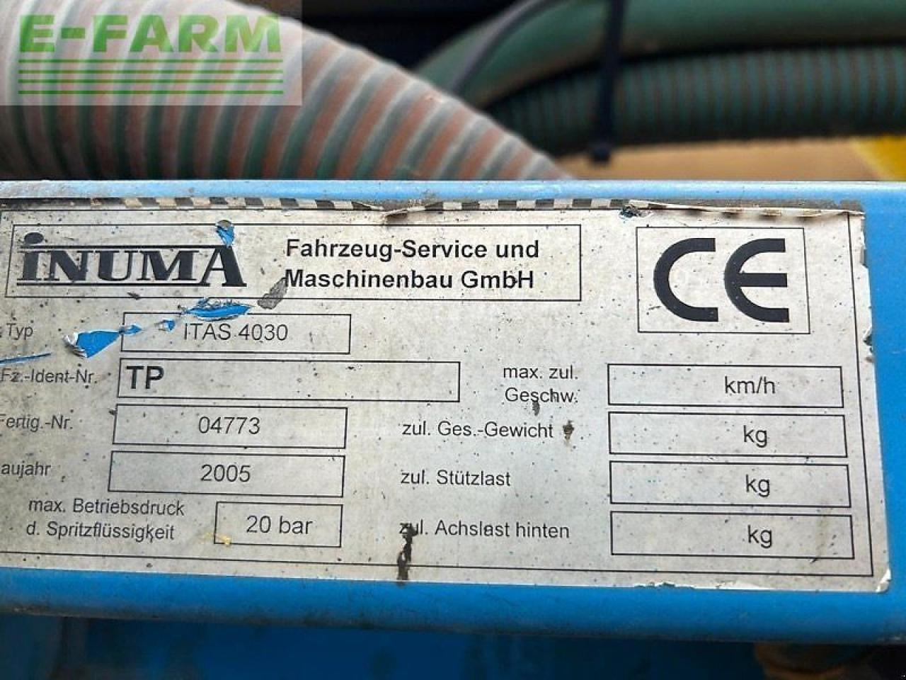 Trailed sprayer Inuma itas 4030: picture 12