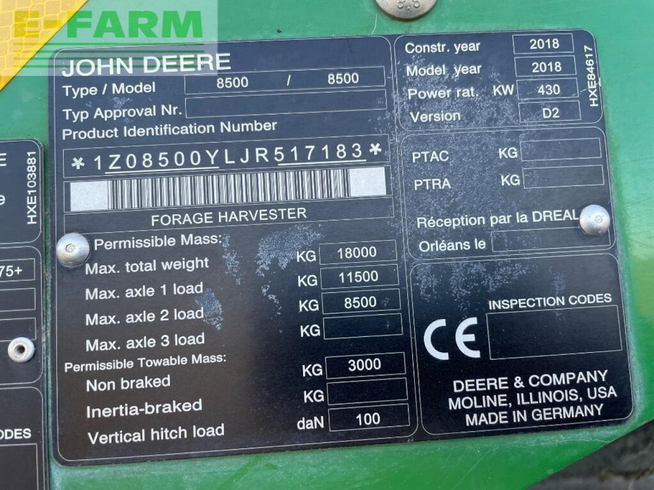 Forage harvester John Deere 8500: picture 10