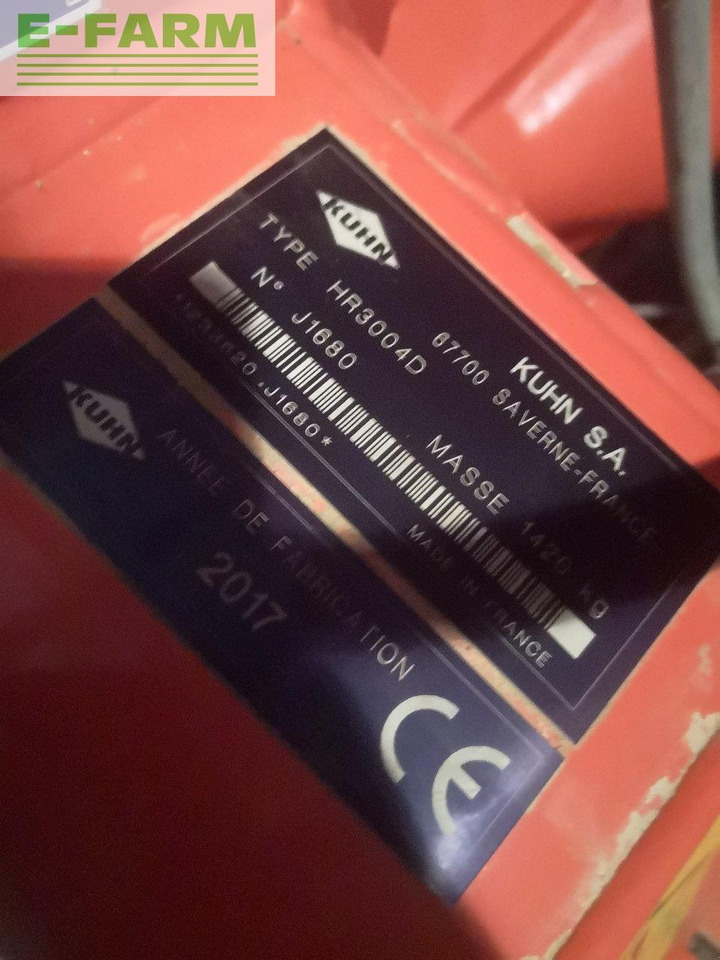 Kuhn hr 3004 - Soil tillage equipment: picture 4 Kuhn hr 3004 - Soil tillage equipment: picture 4