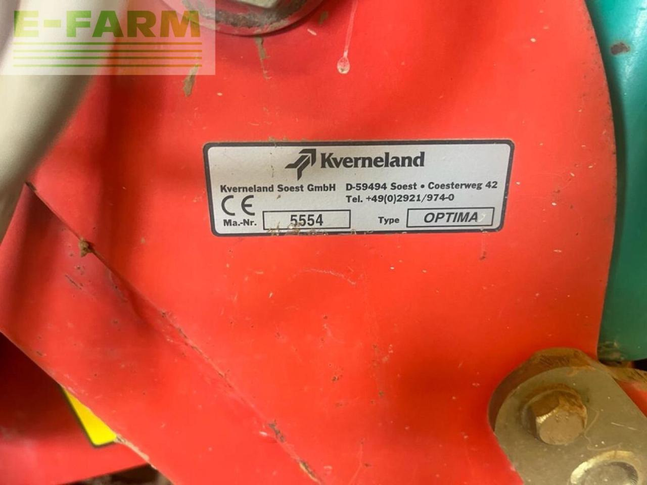Kverneland Optima - Precision sowing machine: picture 2 Kverneland Optima - Precision sowing machine: picture 2