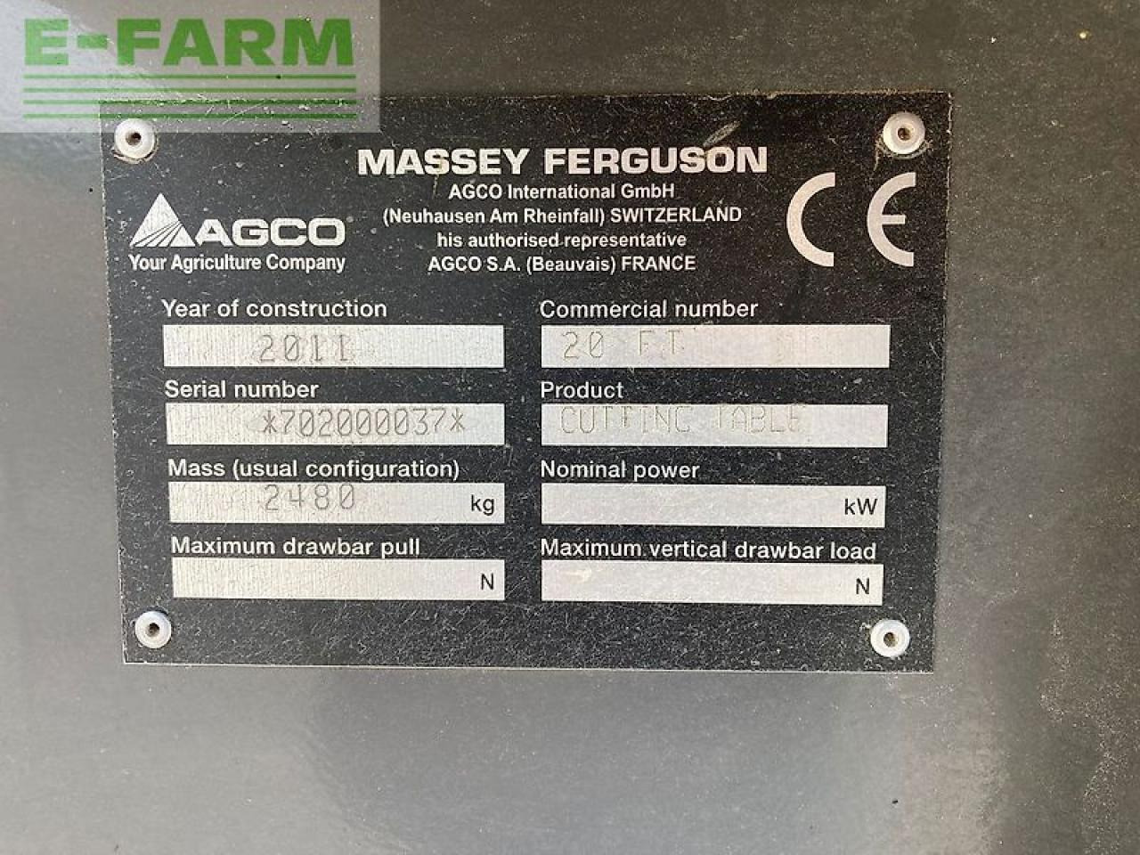 Combine harvester Massey Ferguson beta 7270: picture 21 Combine harvester Massey Ferguson beta 7270: picture 21