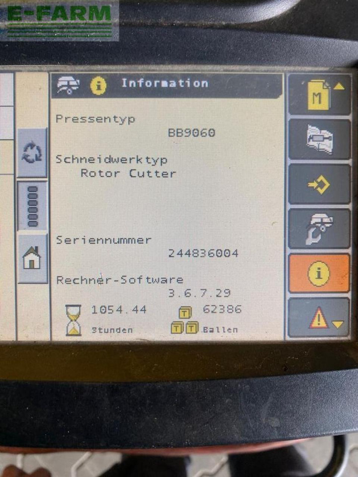 Square baler New Holland bb 9060 / bb9060 80x90 ballenmaß: picture 8
