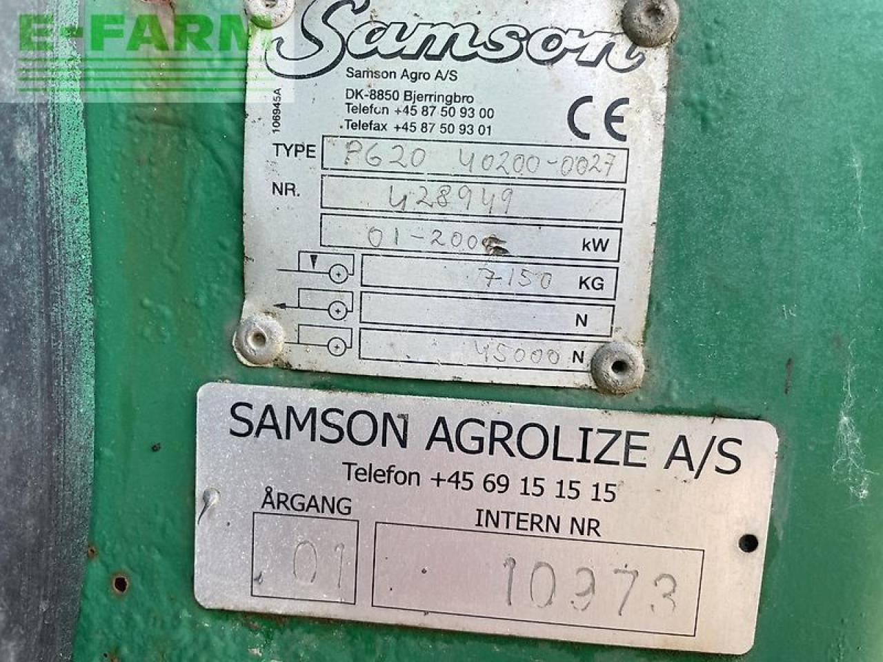 Samson pg 20 - Fertilizing equipment: picture 5 Samson pg 20 - Fertilizing equipment: picture 5