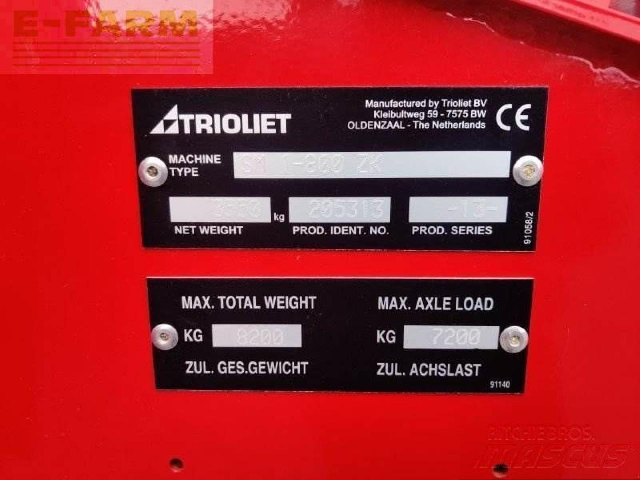 Livestock equipment Trioliet solomix 1 800 zk: picture 8