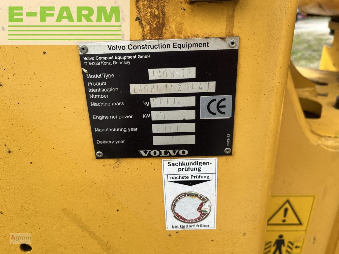 Mini excavator Volvo l 40b: picture 6 Mini excavator Volvo l 40b: picture 6