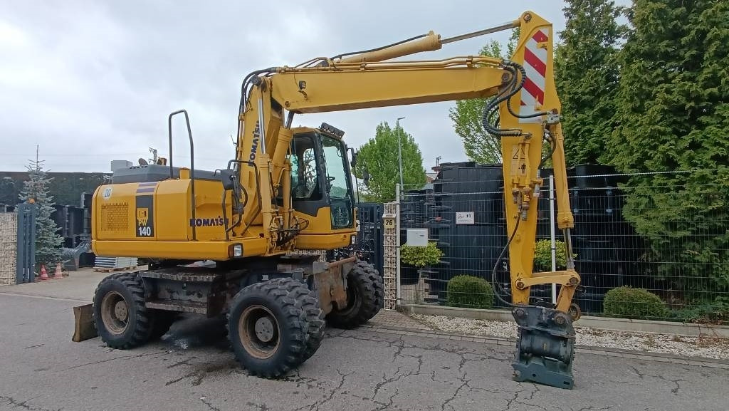 Wheel excavator Komatsu PW 140 Mobilbagger Powertilt Schnellwechsler MS 10: picture 7
