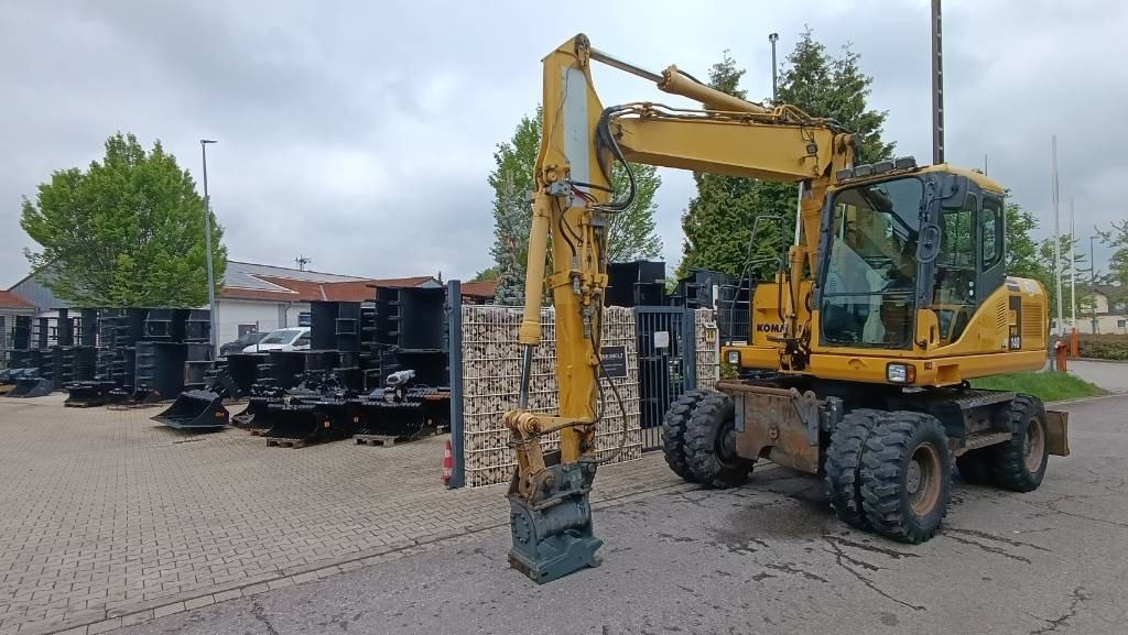 Wheel excavator Komatsu PW 140 Mobilbagger Powertilt Schnellwechsler MS 10: picture 23