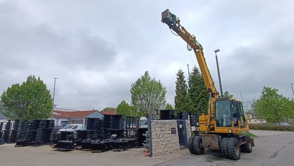 Wheel excavator Komatsu PW 140 Mobilbagger Powertilt Schnellwechsler MS 10: picture 25