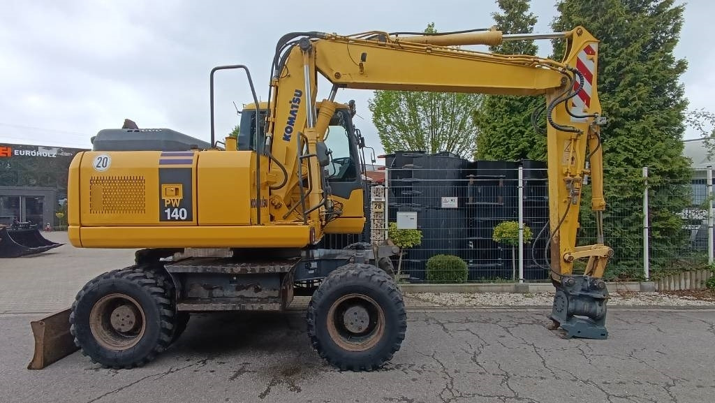 Wheel excavator Komatsu PW 140 Mobilbagger Powertilt Schnellwechsler MS 10: picture 28