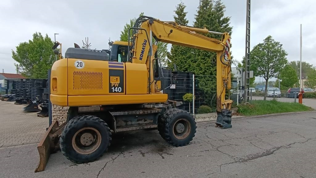 Wheel excavator Komatsu PW 140 Mobilbagger Powertilt Schnellwechsler MS 10: picture 8