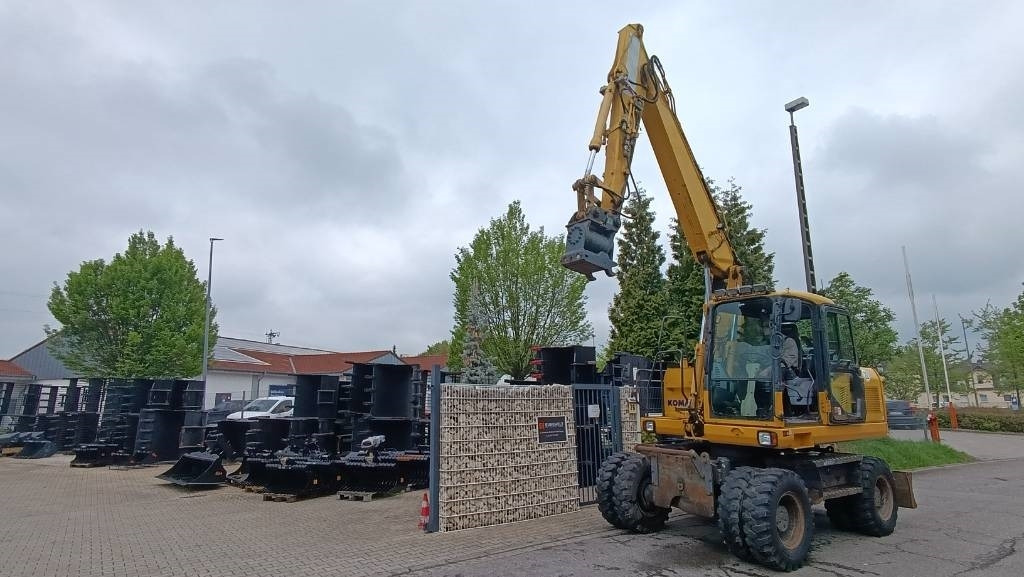 Komatsu PW 140 Mobilbagger Powertilt Schnellwechsler MS 10 - Wheel excavator: picture 3 Komatsu PW 140 Mobilbagger Powertilt Schnellwechsler MS 10 - Wheel excavator: picture 3