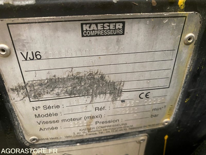 Compresseur KAESER M25 2008 TBE - Air compressor: picture 2 Compresseur KAESER M25 2008 TBE - Air compressor: picture 2