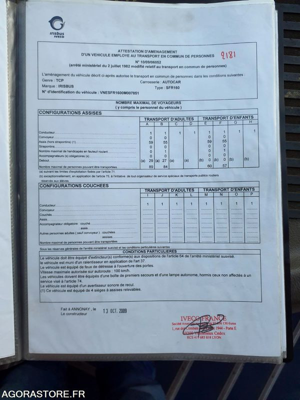 IVECO BUS CROSSWAY N°093403 - School bus: picture 5 IVECO BUS CROSSWAY N°093403 - School bus: picture 5