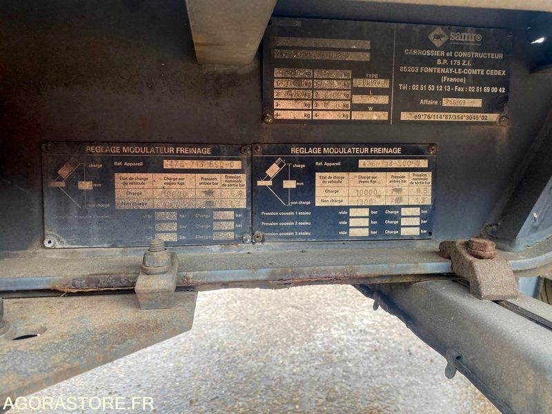 REMORQUE SAMRO PORTE CAISSON - Semi-trailer: picture 4 REMORQUE SAMRO PORTE CAISSON - Semi-trailer: picture 4