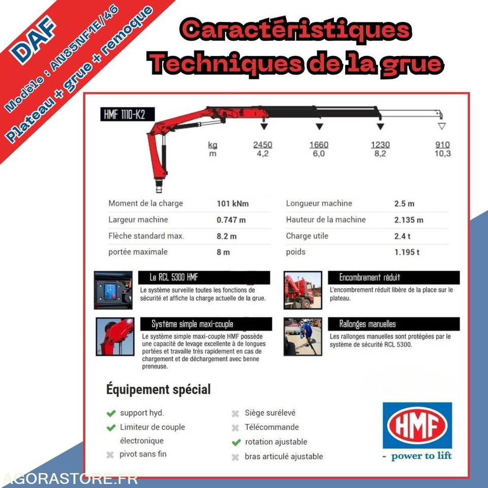 Lease a Camion DAF plateau avec grue HMF + Remorque Lecitrail Camion DAF plateau avec grue HMF + Remorque Lecitrail: picture 6 Lease a Camion DAF plateau avec grue HMF + Remorque Lecitrail Camion DAF plateau avec grue HMF + Remorque Lecitrail: picture 6