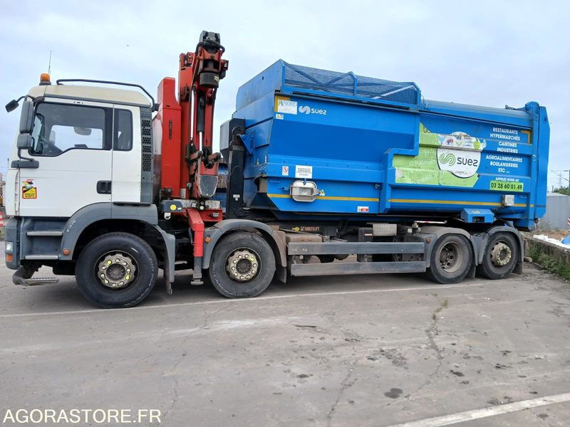 MAN 32T/BRAS/GRUE ET COMPTACTEUR - DP121NA - Truck: picture 1 MAN 32T/BRAS/GRUE ET COMPTACTEUR - DP121NA - Truck: picture 1