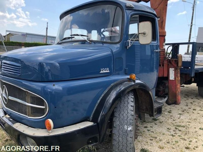 PRIX TTC MERCEDES L 1918 PLATEAU GRUE - 128 000km - NOMBREUX TRAVAUX EFFECTUES - Truck: picture 1 PRIX TTC MERCEDES L 1918 PLATEAU GRUE - 128 000km - NOMBREUX TRAVAUX EFFECTUES - Truck: picture 1