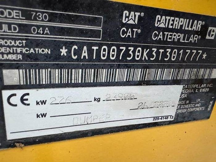 Articulated dumper CAT 730: picture 18