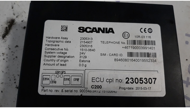 Scania RTC control unit - ECU for Truck: picture 5 Scania RTC control unit - ECU for Truck: picture 5