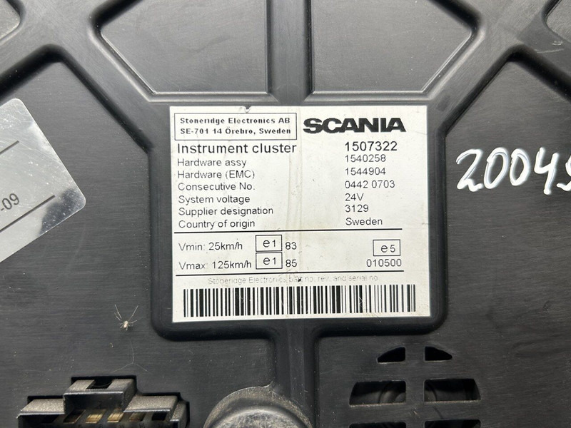 Scania instrumental cluster - Dashboard for Truck: picture 5 Scania instrumental cluster - Dashboard for Truck: picture 5