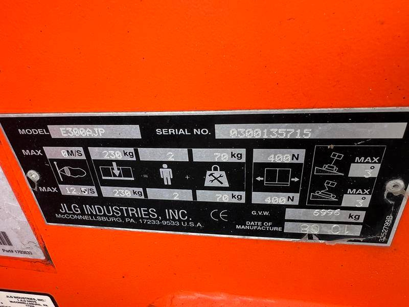 Articulated boom JLG E300 AJP elektro 11m (1735) NEW BATTERIES: picture 11