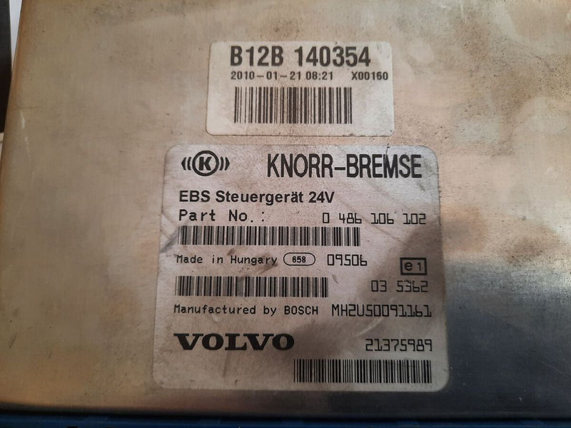 Volvo KNOR-BREMSE EBS 0486106063, 0486106028.\\\\ 0486106050 .\\ 063\\ - ECU: picture 2 Volvo KNOR-BREMSE EBS 0486106063, 0486106028.\\\\ 0486106050 .\\ 063\\ - ECU: picture 2