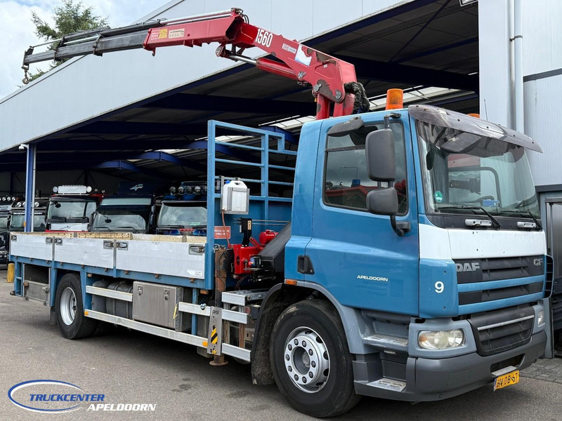 DAF CF 75.310 Manuel, Steel springs, HMF 1560 K3 - Dropside/ Flatbed truck, Crane truck: picture 1 DAF CF 75.310 Manuel, Steel springs, HMF 1560 K3 - Dropside/ Flatbed truck, Crane truck: picture 1