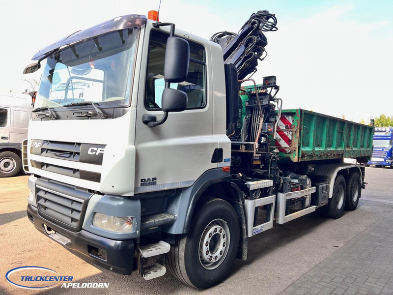 DAF CF 85.410 ATE, Hiab 166-3, 6x4 Big axle, Steel spring - Hook lift truck, Crane truck: picture 3 DAF CF 85.410 ATE, Hiab 166-3, 6x4 Big axle, Steel spring - Hook lift truck, Crane truck: picture 3