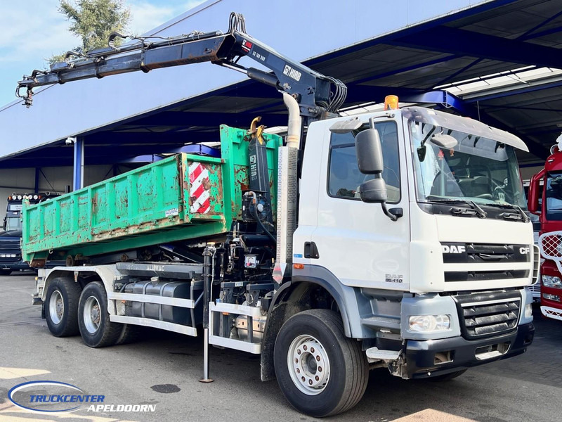 DAF CF 85.410 ATE, Hiab 166-3, 6x4 Big axle, Steel spring - Hook lift truck, Crane truck: picture 1 DAF CF 85.410 ATE, Hiab 166-3, 6x4 Big axle, Steel spring - Hook lift truck, Crane truck: picture 1