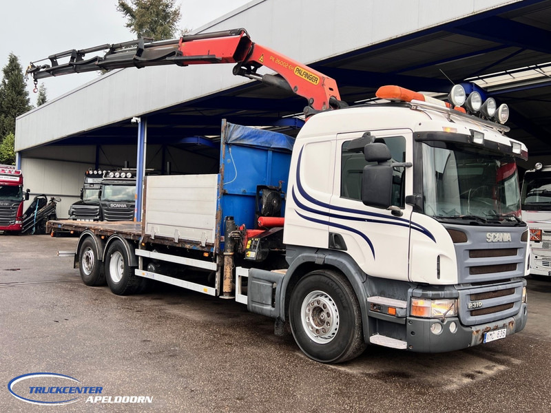 Scania P310 Palfinger PK26002 (2013!), Manuel, Steering axle - Dropside/ Flatbed truck, Crane truck: picture 1 Scania P310 Palfinger PK26002 (2013!), Manuel, Steering axle - Dropside/ Flatbed truck, Crane truck: picture 1