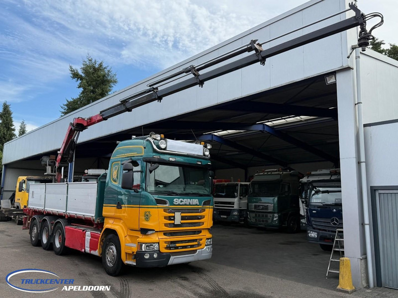 Scania R580 V8 8x4 Reduction axles, HMF 2620 K5 - Tipper, Crane truck: picture 1 Scania R580 V8 8x4 Reduction axles, HMF 2620 K5 - Tipper, Crane truck: picture 1
