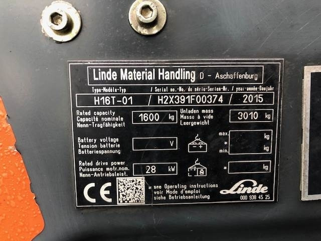Linde H16T-01 - LPG forklift: picture 3 Linde H16T-01 - LPG forklift: picture 3