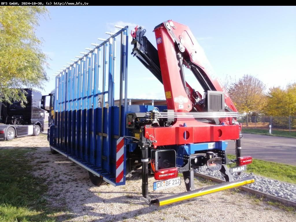 MAN TGM (TG3) 18.320 4x2 BL CH Glastransporter Hegla - Dropside/ Flatbed truck, Crane truck: picture 3 MAN TGM (TG3) 18.320 4x2 BL CH Glastransporter Hegla - Dropside/ Flatbed truck, Crane truck: picture 3