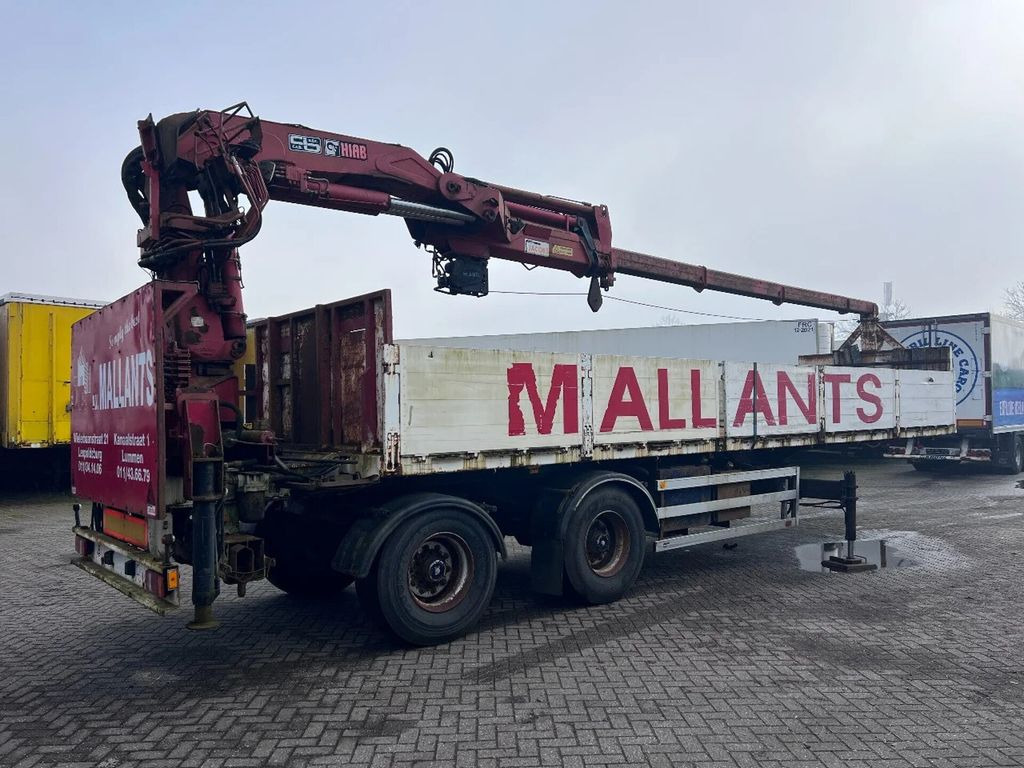 Dropside/ Flatbed semi-trailer ATM 2 AS + HIAB 300-4 + WINCH: picture 7