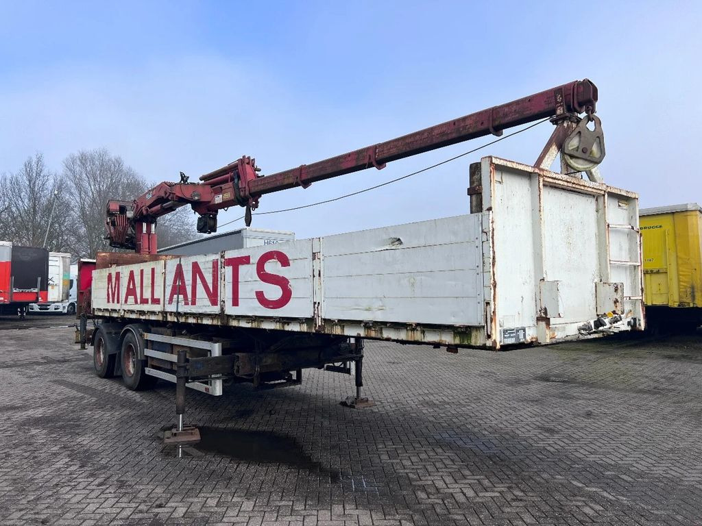 Dropside/ Flatbed semi-trailer ATM 2 AS + HIAB 300-4 + WINCH: picture 8