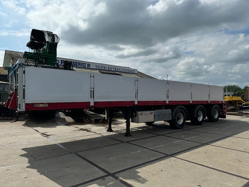 Floor FLO 18 30 S2 + KENNIS CRANE 3X STEERING AXLE - Dropside/ Flatbed semi-trailer: picture 3 Floor FLO 18 30 S2 + KENNIS CRANE 3X STEERING AXLE - Dropside/ Flatbed semi-trailer: picture 3