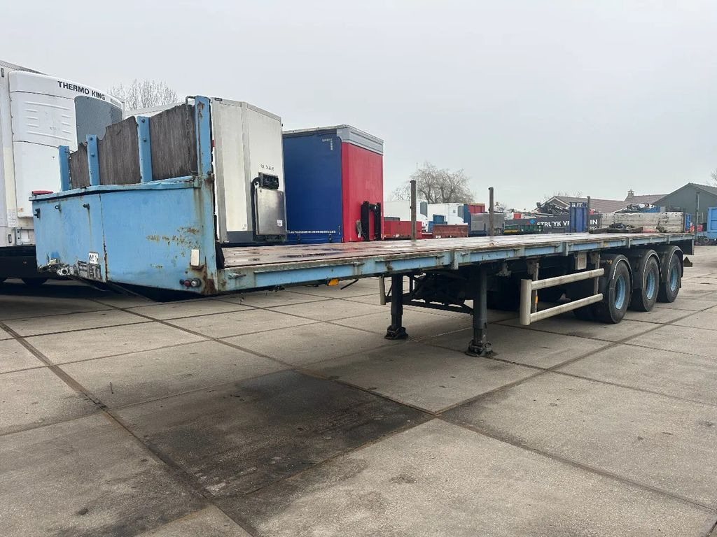 Floor LAST 2 AXLE STEERING, FIRST LIFT AXLE - Dropside/ Flatbed semi-trailer: picture 1 Floor LAST 2 AXLE STEERING, FIRST LIFT AXLE - Dropside/ Flatbed semi-trailer: picture 1