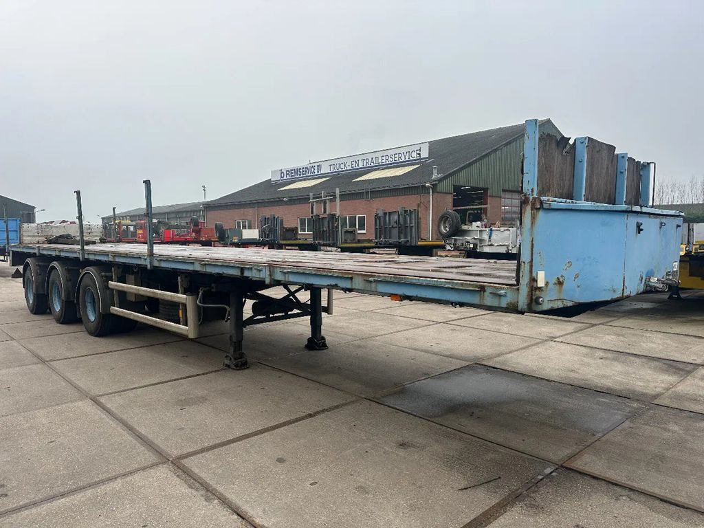 Floor LAST 2 AXLE STEERING, FIRST LIFT AXLE - Dropside/ Flatbed semi-trailer: picture 2 Floor LAST 2 AXLE STEERING, FIRST LIFT AXLE - Dropside/ Flatbed semi-trailer: picture 2