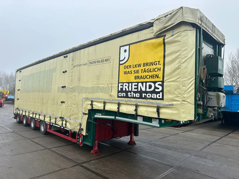 Low loader semi-trailer MEUSBURGER 4 axel steering, Double extendable up to 28 meters, extendable up to 3.2 meters, radio controlled, sliding roof: picture 13